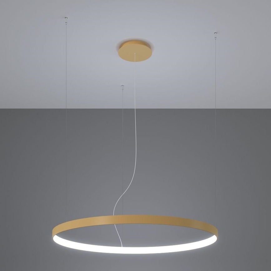 Thoro TH.181 - LED  Lustr na lanku RIO LED /50W/230V CRI 95 4000K pr. 78 cm zlatá